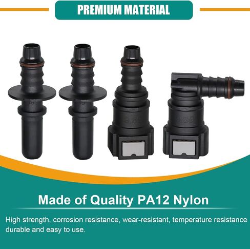 30pcs Fuel Line Repair Kit, Assorted Fuel Line Quick Connectors Hose Release Connect Fittings SAE 7.89mm 9.49mm 9.89mm to ID 8mm in Saudi Arabia