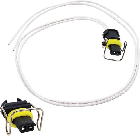 2 Wire Fuel Injector Connector Pigtail Wiring Loom Compatible with Caterpillar C7 C9 Excavator IPR Valve 7.3 6.0 VGT 6.0 6.7 Diesel Trucks Plug Wire Harness Crimp Splices Replace# 366-9748 2501107C1 in Saudi Arabia