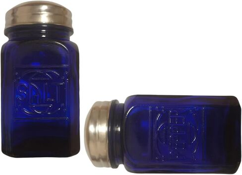 Kerixi Old-Fashioned Retro Salt and Pepper Shakers Green Glass in Saudi Arabia