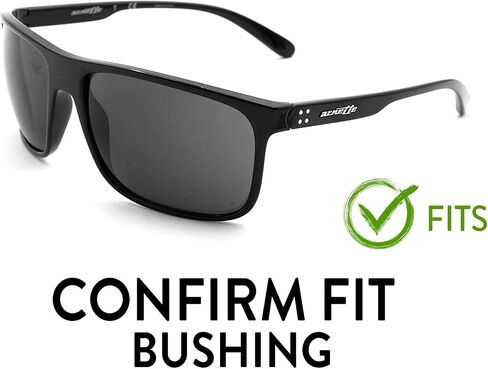 APEX Polarized Replacement Lenses for Arnette Bushing AN4244 Sunglasses - (Black) in Saudi Arabia