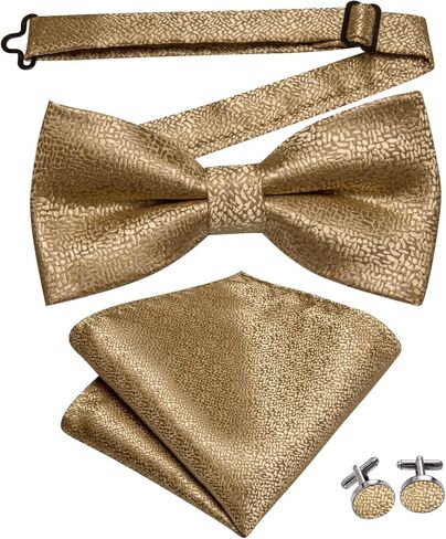 مجموعة ربطة عنق ودبوس طية صدر السترة للرجال من Dubulle ربطة عنق بيزلي مربوطة بالزهور مع أزرار أكمام مربعة للجيب in Kuwait