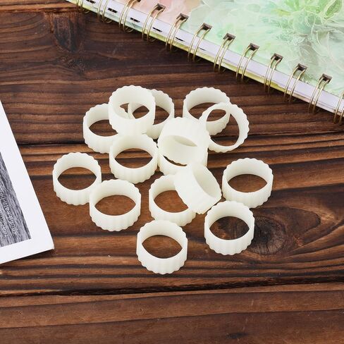 16pcs Silicone Taper Candle Grippers, Rubber Hugger Grips Ring White Candlestick Holders Gaskets for Keeping Candle Upright Candleholders Small Accessories for Wedding Festivals in Saudi Arabia