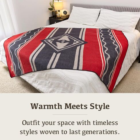 100% Wool Blanket Camping, 60x84" Large Warm Blankets for Winter,Lighthouse in Saudi Arabia
