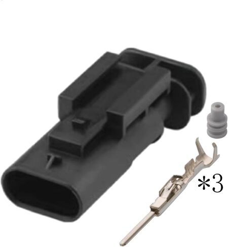 3 Pin Car Waterproof Parking Sensor Plug Automotive Reversing Radar Connector 1488991-5 1-1703494-1 AICNRUT(3p male female,5 sets) in Kuwait
