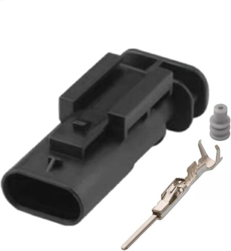 3 Pin Car Waterproof Parking Sensor Plug Automotive Reversing Radar Connector 1488991-5 1-1703494-1 AICNRUT(3p male female,5 sets) in Kuwait