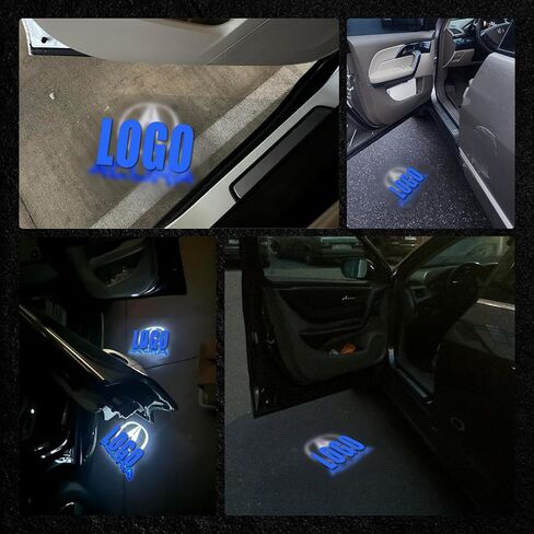 4 حزمة سيارة LED LED LED LIGHT LIGHO Projector متوافق مع سلسلة RLX/MDX/ZDX/TLX/TL/TL/RDX ، مصابيح ترحيب HD لا تتلاشى ضوء البودل LED (أبيض أحمر) in Kuwait