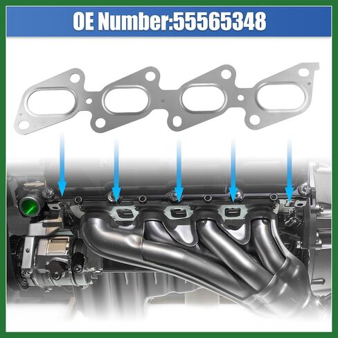 Motoforti Exhaust Manifold Gasket Engine Intake Manifold Seal for Buick Encore 1.4L 2013-2021 for Chevrolet Cruze 1.4L 2011-2016 No.55565348 Long-lasting in Saudi Arabia