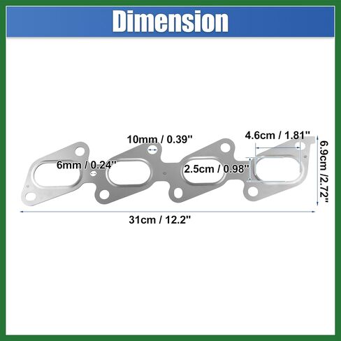 Motoforti Exhaust Manifold Gasket Engine Intake Manifold Seal for Buick Encore 1.4L 2013-2021 for Chevrolet Cruze 1.4L 2011-2016 No.55565348 Long-lasting in Saudi Arabia