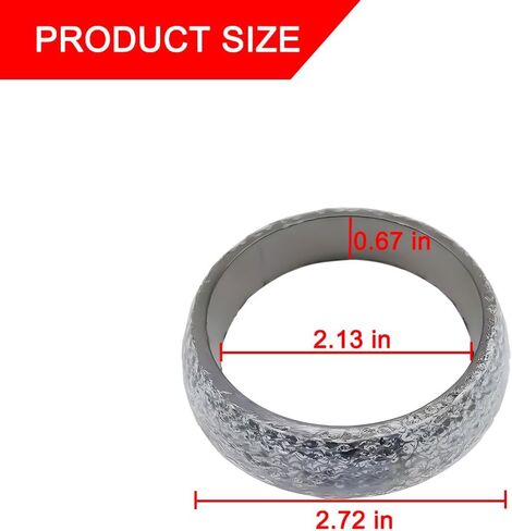 2pcs 54mm car العادم عادم طوقا ، استبدال السيارات عادم حافة الحشية ختم الختم خاتم الدانش in Kuwait