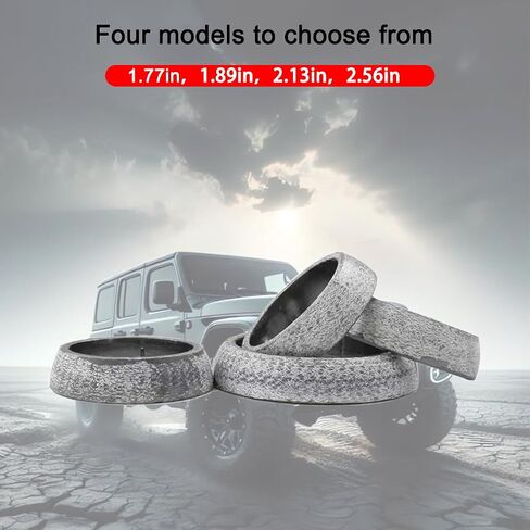 2pcs 54mm car العادم عادم طوقا ، استبدال السيارات عادم حافة الحشية ختم الختم خاتم الدانش in Saudi Arabia