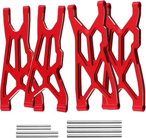 Suspension A Arms Upgrades Part for Arrma 1/8 Typhon 3S BLX 4x4, 1/10 Big Rock 3S BLX V3,4-Pack Aluminum Front Rear RC Swings Arms Hop Ups,Replace Part#AR330543 AR330540,Navy Blue in Saudi Arabia