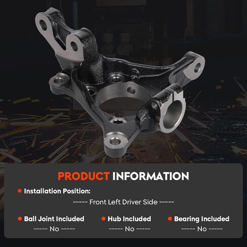Front Left Suspension Steering Knuckle Driver Side for Forester Wagon 2009-2014, Impreza 2008-2014, Legacy 2005-2014, Outback 2005-2014, WRX 2012-2014, XV Crosstrek 2013-2014, 698-221 in Saudi Arabia