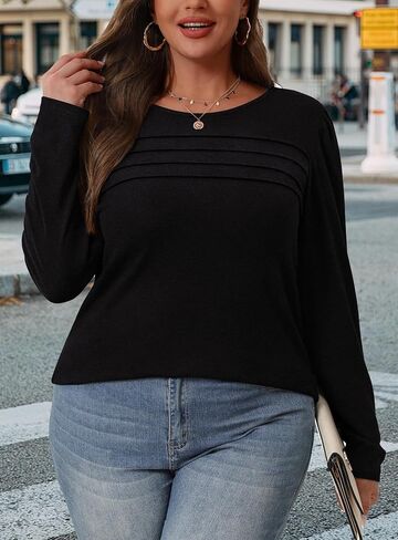 Long Sleeve Shirts for Women Fall Fashion 2025 Dressy Casual Blouses Trendy Pleated Tunic Tops for Leggings in Saudi Arabia