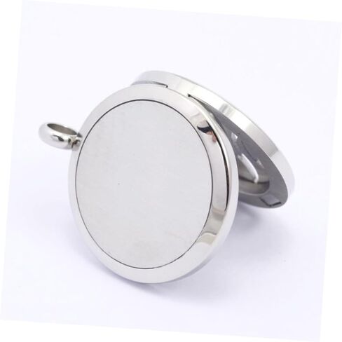 SAFIGLE Stainless Steel Essential Oil Necklace Aromatherapy Diffuser Pendant 10 Random Refills in Saudi Arabia