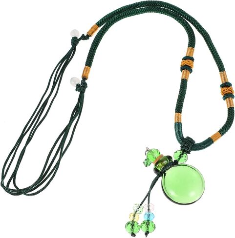 SAFIGLE Colored Glass Aromatherapy Essential Oil Bottle Pendant Necklace Elegant Hanging Pendant for Perfume and Scent Diffusion Unique Family and Friends in Saudi Arabia