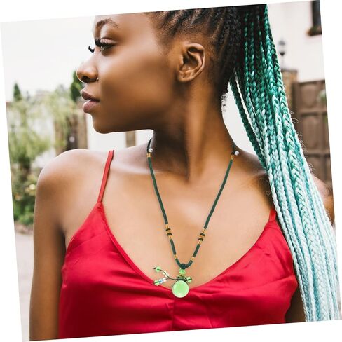 SAFIGLE Colored Glass Aromatherapy Essential Oil Bottle Pendant Necklace Elegant Hanging Pendant for Perfume and Scent Diffusion Unique Family and Friends in Saudi Arabia