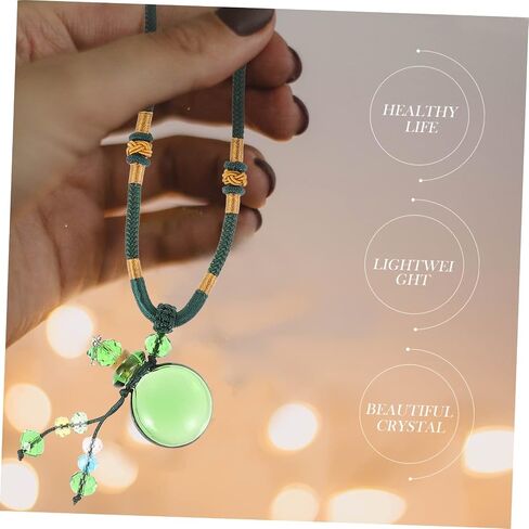 SAFIGLE Colored Glass Aromatherapy Essential Oil Bottle Pendant Necklace Elegant Hanging Pendant for Perfume and Scent Diffusion Unique Family and Friends in Saudi Arabia