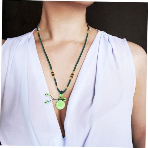 SAFIGLE Colored Glass Aromatherapy Essential Oil Bottle Pendant Necklace Elegant Hanging Pendant for Perfume and Scent Diffusion Unique Family and Friends in Saudi Arabia