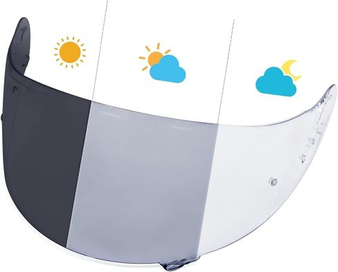 PSLER GT Air 2 Visor - GT Air 2 Tinted Visor CNS-1 Shield Replacement for GT Air GT Air 2 Neotec-1 CNS-1 TC-5 TC-9,Deep Silver-Mirror in Saudi Arabia