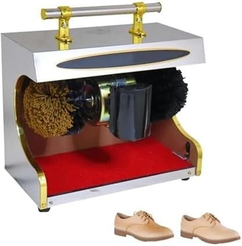 Fully Automatic Shoe Polisher with Dust Polishing & Brightening Functions Double Combination Brush Ideal for Family, Hotel, Bank, Commercial Use(D) in Saudi Arabia