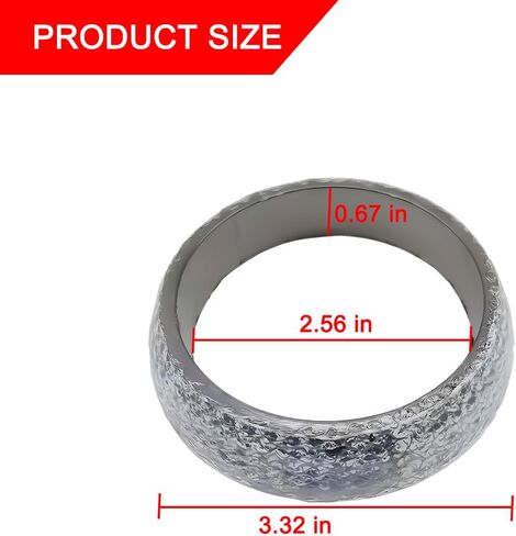 2pcs 54mm car العادم عادم طوقا ، استبدال السيارات عادم حافة الحشية ختم الختم خاتم الدانش in Kuwait