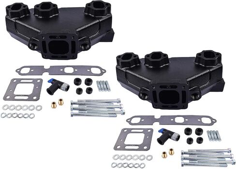 2 مجموعة من مشعبات العادم 99746A17 استبدال Mer-Crui-Ser 4.3L V6 ، GM V6 229 262 ، Mer-Crui-Ser 175 ، 185 ، و 205 MC-1-99746 Lamerto in Saudi Arabia