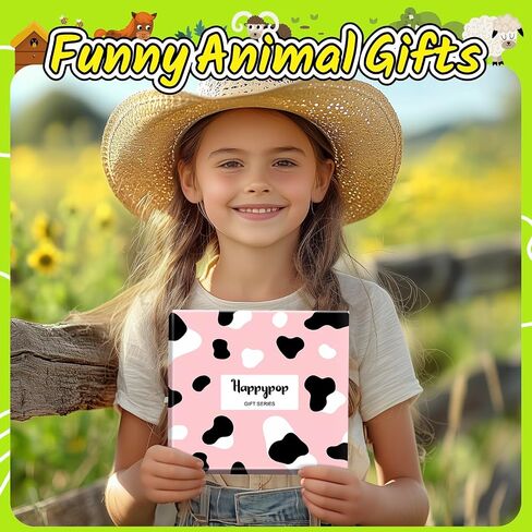 HAPPYPOP Mismatch Cow Socks for Girls - Unique Cow Gifts for Kids 10-12 Years, Farm Animal Socks in Saudi Arabia