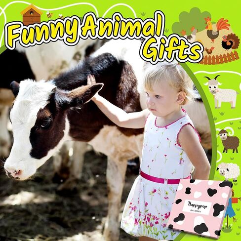 HAPPYPOP Mismatch Cow Socks for Girls - Unique Cow Gifts for Kids 10-12 Years, Farm Animal Socks in Saudi Arabia