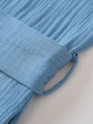 Latuza Men's Cotton Gauze Robe Lightweight Bathrobe with Pockets in Saudi Arabia