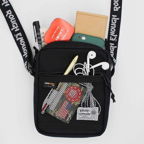 حقيبة كتف صغيرة سوداء خشنة بما فيه الكفاية للنساء والرجال والأولاد والبنات أثناء السفر in Saudi Arabia