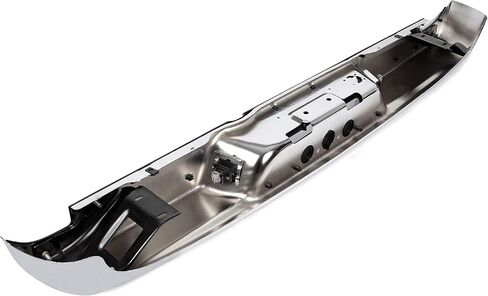 ECOTRIC Rear Step Bumper Assembly Compatible with 2002-2009 Dodge Ram 1500 2500 3500 W/License Plate Light Replace for CH1103111 CH1103108 55077107AD 55077107AF Fleetside Styleside Chrome in Saudi Arabia