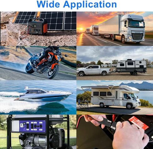 Linkstyle 2PCS SAE Quick Connector Harness,1FT 10AWG SAE Adapter Male Plug to Female Socket Cable,Waterproof SAE Extension Cable Power Socket Sidewall Port for Solar Panel Generator Battery Charger in Kuwait