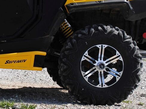 SuperATV Extended Rear Trailing Arms for 2011-2020 Can-Am Commander 800/1000 Black - Includes Free Rear Wheel Bearings in Saudi Arabia