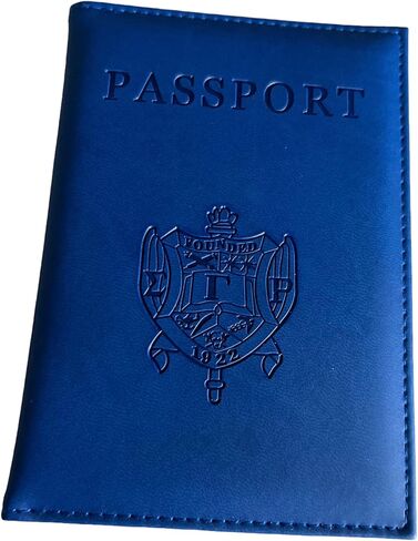 Sigma 1922 Gamma Rho Blue Passport Cover Holder Vegan Leather in Saudi Arabia