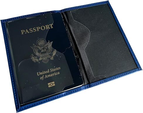Sigma 1922 Gamma Rho Blue Passport Cover Holder Vegan Leather in Saudi Arabia