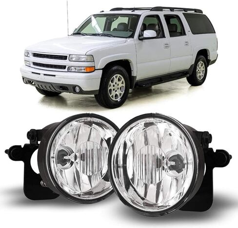 Winjet Fog Lights متوافقة مع 2000 2001 2002 2003 2004 2005 2006 Chevy Tahoe & Suburban 1500 (Fit Z71 فقط) / 94-03 Pontiac Grand Prix / 2000-2005 Pontiac Sunfire Driving Lamp in Saudi Arabia