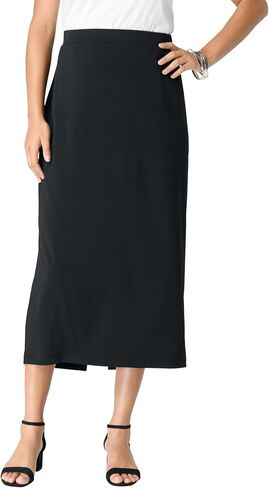 Roaman's Women's Plus Size Size Ultrasmooth Fabric Midi Skirt in Saudi Arabia