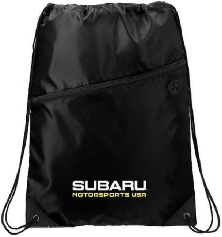 Subaru MOTORSPORTS USA LOGO rPet Drawstring Backpack Cinch bag RALLY WRX STI in Saudi Arabia