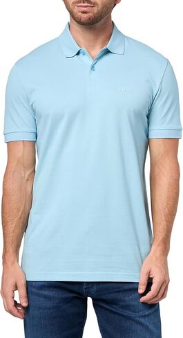 قميص بولو Pio رياضي ذو ياقة متناغمة للرجال من BOSS in Kuwait