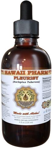 Hawaii Pharm Pleurisy (Asclepius tuberosa) مستخلص السائل ، صبغة ، ملحق عشبي ، مصنوع في الولايات المتحدة ، 4 fl.oz in Saudi Arabia