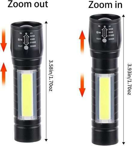 5 Pack Mini Small Pocket LED Flashlight USB-C Rechargeable High Lumens Bright Powerful EDC Flash Lights - Aluminum Handheld Flashlight Bulk for, Portable Camping Christmas Gifts in Saudi Arabia