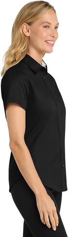 Joe's USA Womens Short Sleeve Wrinkle Resistant Easy Care Shirts in XS-6XL in Saudi Arabia