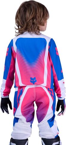 Fox Racing Youth 180 Motocross Dirt Bike Jersey, Blue/Pink Collect, Small in Saudi Arabia