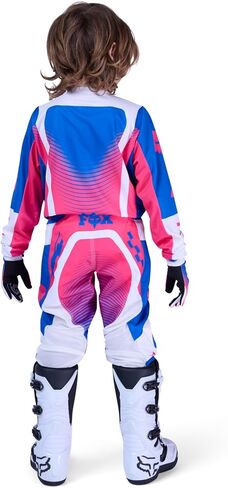 Fox Racing Youth 180 Motocross Dirt Bike Jersey, Blue/Pink Collect, Small in Saudi Arabia