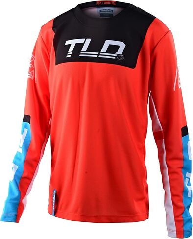 Troy Lee Designs 2022 Youth GP Jersey - Fractura (X -Large) (Orange/Black) in Saudi Arabia