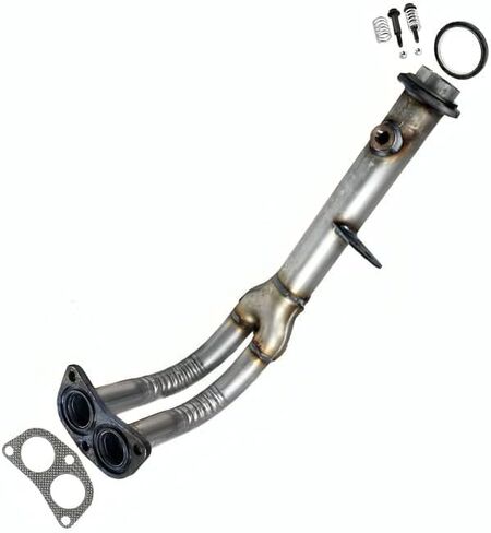 Exhaust Front Pipe Compatible for 1999-2000 Honda Civic 1.6L | 1999-2000 Acura EL 1.6L | Direct-Fit | Northeastern Exhaust | Free Gaskets and Spring Bolt Kit Included | Automotive Replacement Part in Saudi Arabia