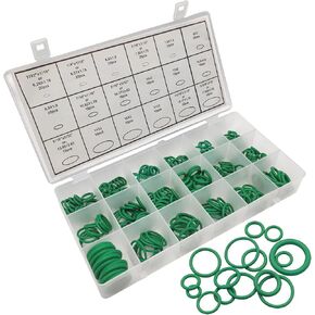 270 PCS حشيات ختم ، 18 أحجام مجموعة ضاغط تكييف الهواء ، حشيات مطاطية متعددة الأغراض للمضخات مع صندوق التخزين ، لمعظم شاحنات السيارات (خضراء) in Kuwait
