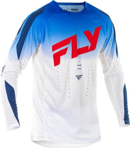 Fly Racing Men's Evolution DST Zen Jersey (Black/Blue/Hi-Vis Yellow, Medium) in Saudi Arabia