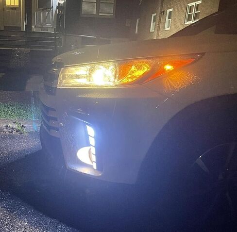 HECASA Front Daytime Running Lights & Fog Lights Pair Replacement Compatible with 2017-2019 Toyota Highlander W/Wiring Harness LED DRL Lamps Halogen Fog Lamps Turn Signal Lamps Assembly Kit in Saudi Arabia