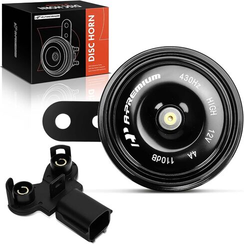 A-Premium Electric Disc Horn Compatible with Hyundai Elantra, Sonata, Santa Fe, Accent, Tucson ix35, Genesis, Verna i30 Genesis & Kia Forte, Sportage, Rio, Carnival, Cerato in Saudi Arabia